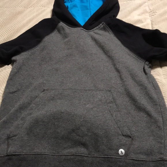 Boys gray black hoodie Xersion L 10/12 - Picture 3 of 5